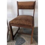 Silla De Madera, Asiento Y Respaldo Tapizado - Imagen 3
