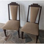 Silla De Madera Moderna, Asiento Y Respaldo Tapizado