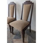 Silla De Madera Moderna, Asiento Y Respaldo Tapizado - Imagen 2