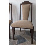 Silla De Madera Moderna, Asiento Y Respaldo Tapizado - Imagen 3