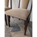 Silla De Madera Moderna, Asiento Y Respaldo Tapizado - Imagen 5