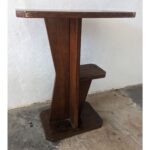 Mesa Auxiliar Antigua, Tipo Art Deco, 2 Niveles - Imagen 2