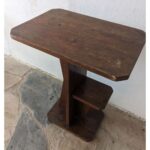 Mesa Auxiliar Antigua, Tipo Art Deco, 2 Niveles - Imagen 4