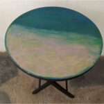 Mesa Auxiliar De Madera, Plegable, Tapa Circular - Imagen 5