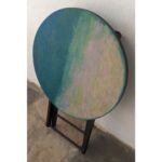 Mesa Auxiliar De Madera, Plegable, Tapa Circular - Imagen 6