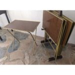 Set 6 Mesas Auxiliares Antiguas, Tipo Americanas, Plegables - Imagen 3