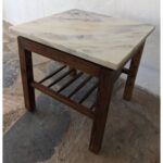 Mesa Auxiliar De Sala, Tapa De Mármol