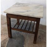 Mesa Auxiliar De Sala, Tapa De Mármol - Imagen 2