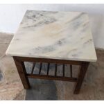 Mesa Auxiliar De Sala, Tapa De Mármol - Imagen 3