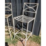 Banqueta Alta De Hierro, Con Respaldo - Imagen 4