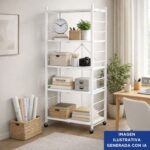 Estantería Metálica Plegable, Liviana Y Resistente - 5 Niveles - Imagen 8