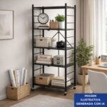 Estantería Metálica Plegable, Liviana Y Resistente - 5 Niveles - Imagen 7