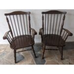 Sillón De Madera, Estilo Windsor, Con Posabrazos