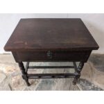 Mesa De Noche, Tipo Provenzal, Con Revistero, 1 Cajón - Imagen 3