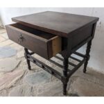 Mesa De Noche, Tipo Provenzal, Con Revistero, 1 Cajón - Imagen 4