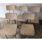 Silla Antigua, Tipo Americana, Hierro Y Cármica - Imagen 2