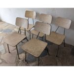 Silla Antigua, Tipo Americana, Hierro Y Cármica - Imagen 3