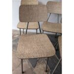 Silla Antigua, Tipo Americana, Hierro Y Cármica - Imagen 5