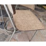 Silla Antigua, Tipo Americana, Hierro Y Cármica - Imagen 7
