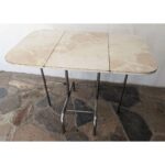 Mesa Tipo Americana, Hierro, Tapa De Cármica, Con Alas