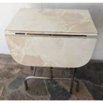 Mesa Tipo Americana, Hierro, Tapa De Cármica, Con Alas - Imagen 4