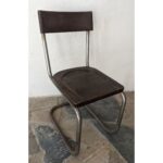 Silla De Hierro, Asiento Y Respaldo De Madera - Imagen 3