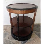 Mesa Auxiliar De Sala, Circular, Tipo Art Deco