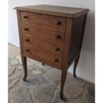 Mueble Auxiliar De Madera, 4 Cajones