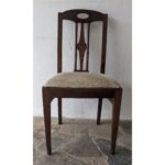 Silla De Roble, Asiento Tapizado - Imagen 4
