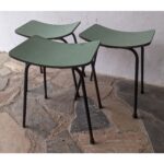 Banqueta, Estilo Americana, Hierro Y Cármica