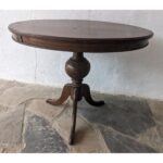 Mesa Auxiliar De Sala, Tipo Inglesa, Tapa Oval