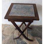 Mesa Auxiliar De Sala, Plegable, Tapa De Cerámica - Imagen 3