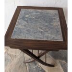 Mesa Auxiliar De Sala, Plegable, Tapa De Cerámica - Imagen 4