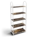 Estantería Multiuso De Metal Y Madera, 63x29x144cm