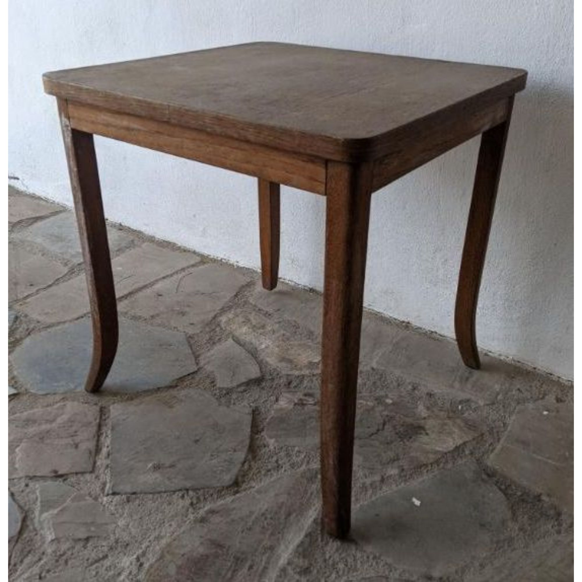 A0887_01-1 Mesa Baja De Madera, Patas De Roble - Imagen 1