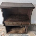 Mueble Auxiliar Antiguo, 3 Niveles, 3 Cajones - Imagen 2