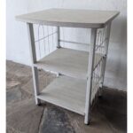 Mexa Auxiliar Moderna, 3 Niveles, Hierro Y Madera