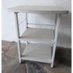 Mexa Auxiliar Moderna, 3 Niveles, Hierro Y Madera - Imagen 2