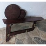 Estante Repisa De Colgar, Perchero, Con Espejo, Art Deco - Imagen 3
