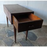 Mesa Auxiliar Antigua, Estilo Americana, 1 Cajón - Imagen 6