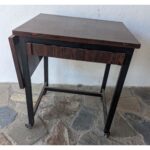 Mesa Auxiliar, Estilo Americana, Hierro Y Cármica, Rodante - Imagen 2