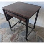 Mesa Auxiliar, Estilo Americana, Hierro Y Cármica, Rodante - Imagen 3