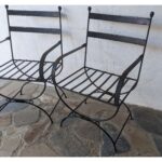 Sillón De Patio De Hierro Con Posabrazos - Silla De Jardín - Imagen 3