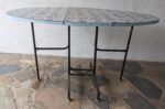 Mesa Plegable, Tapa Oval, Cármica, 2 Alas - Imagen 2