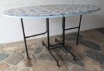 Mesa Plegable, Tapa Oval, Cármica, 2 Alas - Imagen 3