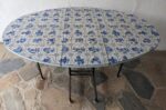 Mesa Plegable, Tapa Oval, Cármica, 2 Alas - Imagen 4
