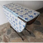 Mesa Plegable, Tapa Oval, Cármica, 2 Alas - Imagen 6