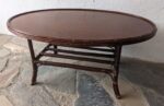 Mesa De Sala, Oval, Caña Y Madera