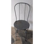 Silla De Hierro, Tipo Bar, Asiento De Chapa - Imagen 3