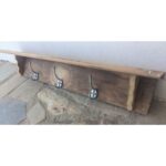 Perchero Horizontal Rustico, Madera, 3 Perchas - Imagen 2